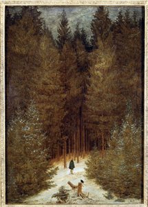 Jägare i skogen av Caspar David Friedrich
