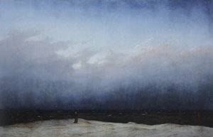 Munk vid havet av Caspar David Friedrich