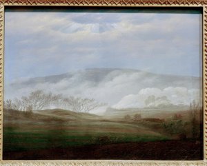 Dimma i Elbedalen av Caspar David Friedrich