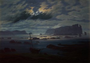 Norra havet i månskenet av Caspar David Friedrich