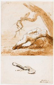 Sovande pojke av Caspar David Friedrich