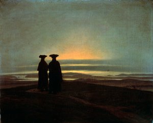Sunset Brothers, mellan 1830 och 1835. av Caspar David Friedrich