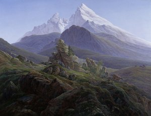 Watzmann av Caspar David Friedrich