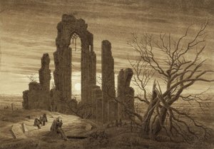Vinter – Natt – Ålderdom och död (ur cykeln ”Dagens tider och människans åldrar” från 1803) av Caspar David Friedrich