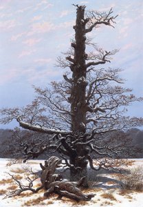 Vinterlandskap (naket träd) av Caspar David Friedrich