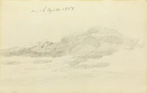 Studie av molnet av Caspar David Friedrich
