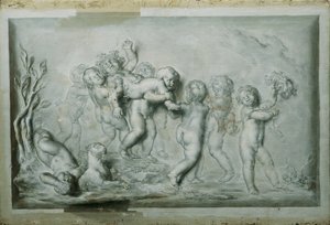 Kinderbacchanal av Caspar Franz Sambach