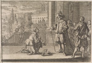 Karl IV, hertig av Lorraine som knäböjer inför Ludvig XIII, 1641