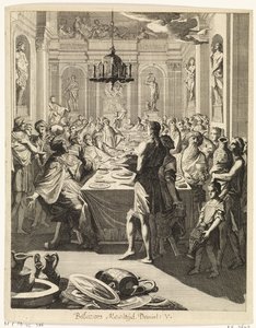 Belsassars festmåltid av Caspar Luyken