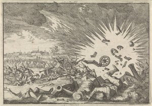 Explosion av ett franskt krutmagasin under belägringen av Namur, 1640