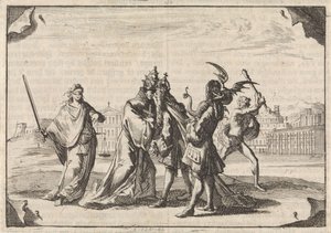 Tecknad film om slaget mellan Ludvig XIV och påven Innocentius XI, 1687