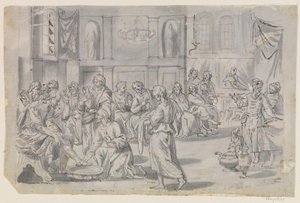 Aposteln Petrus fottvätt av Caspar Menneler