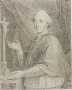 Porträtt av Ecclesiastic av Caspar Netscher