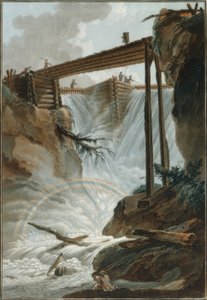 Vattenfall i Mühletal av Caspar Wolf