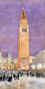 Klocktornet, Markusplatsen, Venedig, 1912.