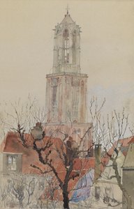 Tornet i katedralen i Utrecht, Holland, 1898. av Cass Gilbert