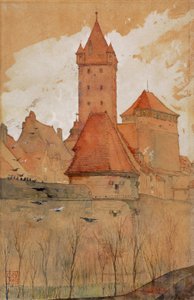 Torn från stadsmuren, Nürnberg av Cass Gilbert