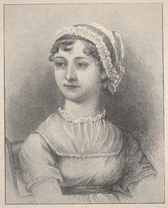 Jane Austen (gravyr) av Cassandra (after) Austen