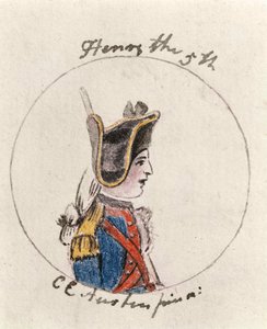 Henrik V, ca 1790 (penna & bläck och wc på papper)