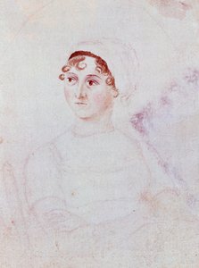 Porträtt av Jane Austen, ca 1810 (penna och akvarell på papper)