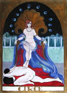 Circe, ca 1900-20 (akvarell på papper) av Castana Castana