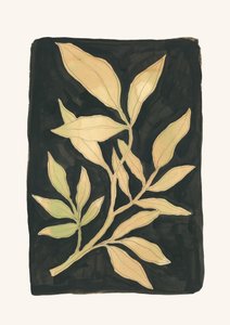 Mörkt botaniskt bladverk