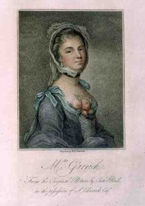 Mrs Garrick, graverad av W.P. Sherlock av Catherine (after) Read