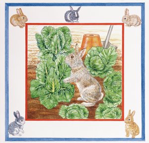 A Rabbit in the Cabbage Patch (wc på papper)