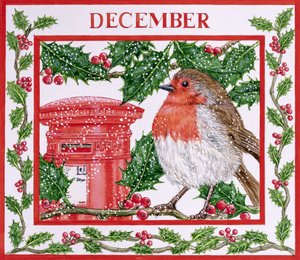 december (wc på papper) av Catherine Bradbury