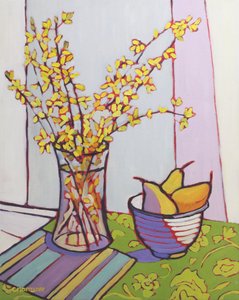 Collecting Forsythia, 2023 (olja på duk)