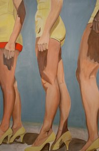 Legs, 2007 (olja på duk) av Cathy Lomax