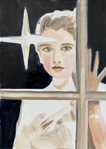 Norma, 2023 (olja på papper) av Cathy Lomax