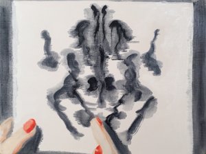Rorsharch Drawing, 2017 (olja på papper)