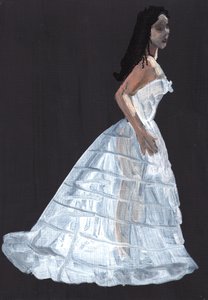 Susannah, 2011 (olja på papper) av Cathy Lomax