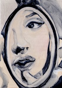 Utan titel, 2016 (olja  akryl på papper)