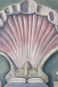 Venus Bed, 2023 (olja på linne) av Cathy Lomax