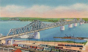 Kommunal bro som förbinder Louisville, Ky, och Jeffersonville, Ind., 1942