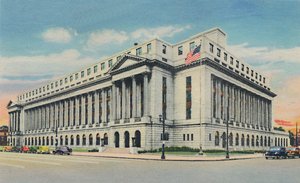 U.S. Post Office, 1942 av Caufield and Shook