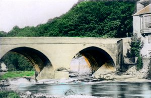 Bro över floden Allan, Bridge-of-Allan, Stirling, 1926.