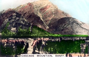 Cascade Mountain, Banff, Alberta, Kanada, c1920-talet.