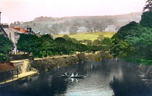 Floden Derwent vid Matlock, Derbyshire, 1926.