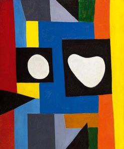 Arkitektonisk komposition, ca 1951 (olja på duk) av Caziel Caziel