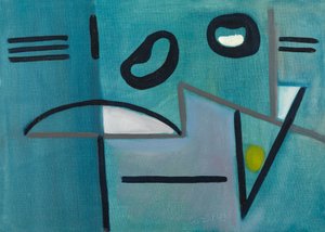 Abstrakt blå av Caziel Caziel