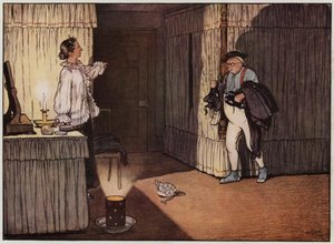 Illustration till The Pickwick Papers av Cecil Aldin (litho i färg) av Cecil Charles Windsor Aldin