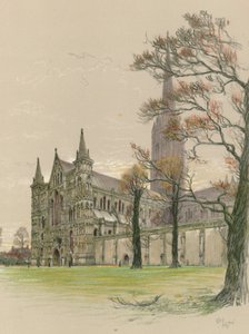 Katedralen i Salisbury av Cecil Charles Windsor Aldin