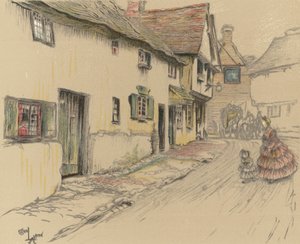 The George Inn, Dorchester av Cecil Charles Windsor Aldin