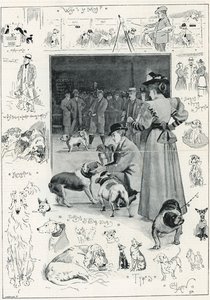 Kennelklubbens utställning av hundar på Crystal Palace av Cecil Charles Windsor Aldin