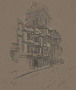 Namnlös (handfärgad litho) av Cecil Charles Windsor Aldin
