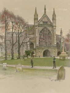 Winchester Cathedral av Cecil Charles Windsor Aldin