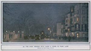 När skymningen blir mörkare - en scen i Park Lane